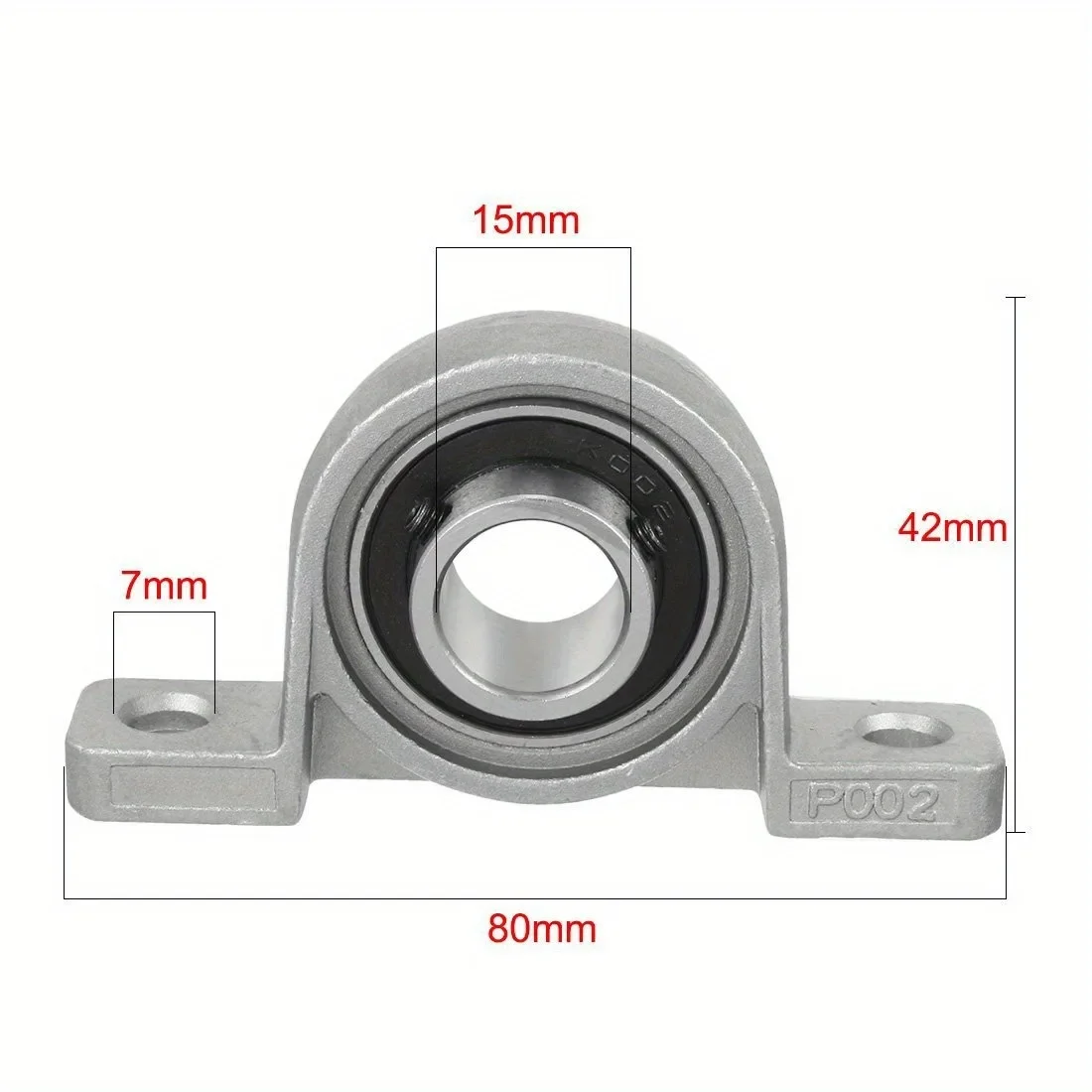 Ceramic Bearing Carbide Bearing Balls 2/10Pcs KP002 KFL002 15mm Bore Zinc Alloy Inner Ball Mounted Pillow Block Insert Bearing KP002 KFL002 16MM