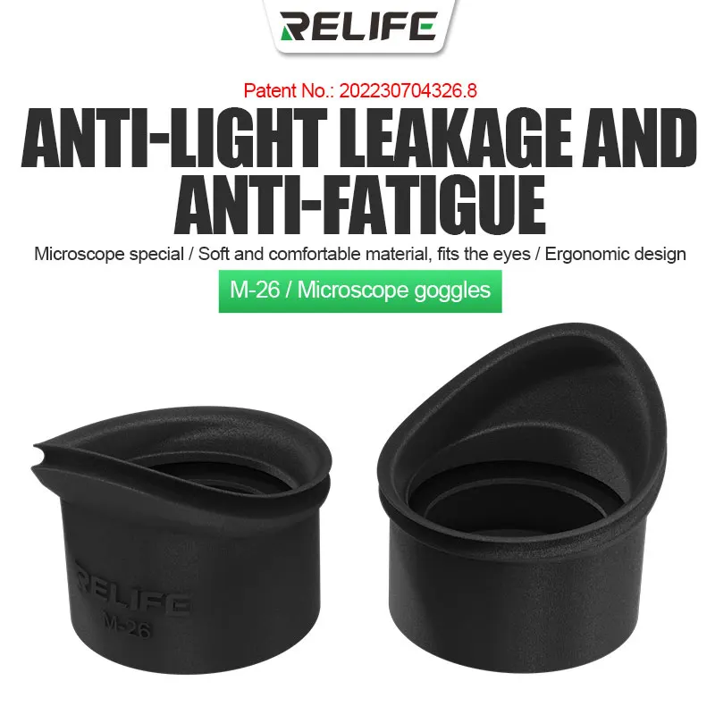 

RELIFE M-26 Eyepiece Eye Cups Caps Universal Soft Silicone Rubber Eyepiece Cover Guards Stereo Microscope Parts Goggles