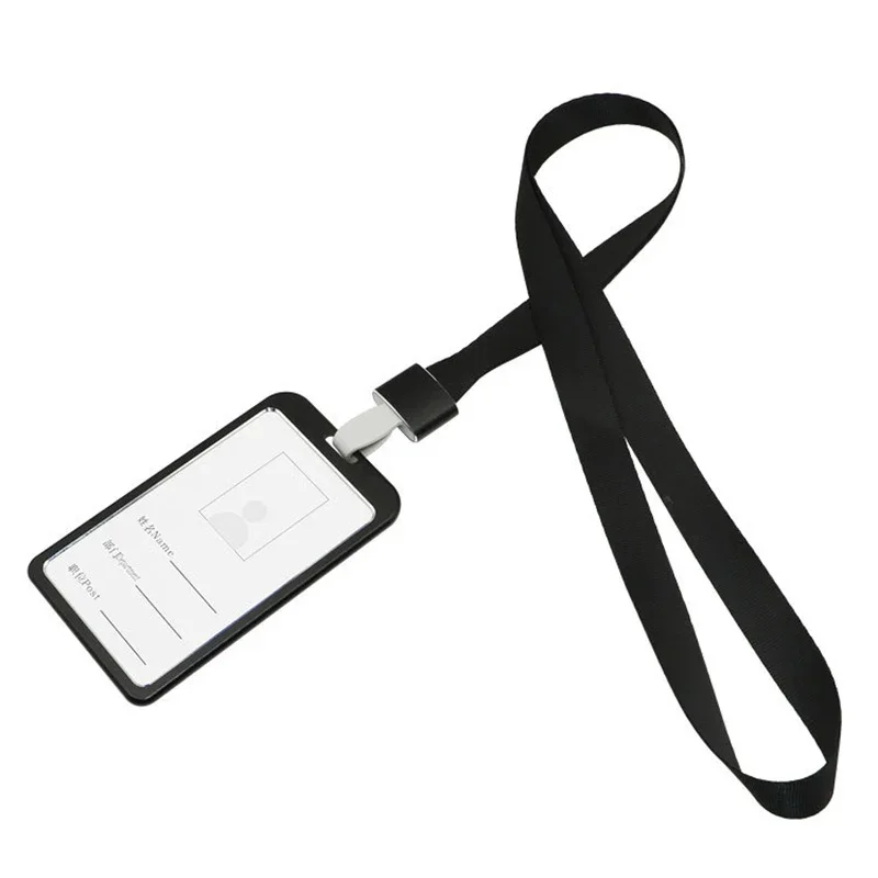 Fashion Unisex Card Cover Women Lanyard Aluminum Alloy Work ID Card Holder Business Work ID Badge Holder Metal Bags Case card holder id card case business card holder id card holder credit card holder wallet card holder card wallet document card wallet wallet card bag