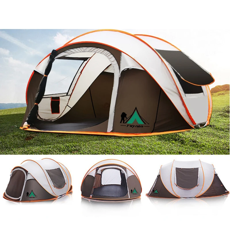 Automatic Pop Up Throw Tent, Waterproof 3-4Persons 4 Automatic Pop Up Throw Tent, Waterproof 3-4Persons 4