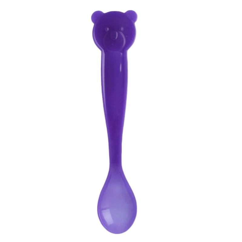 Temperature Sensing Spoon 3 Colors for Kids Boys Girls Silicone Feeding Baby Spoons Baby care set baby feeding spoon