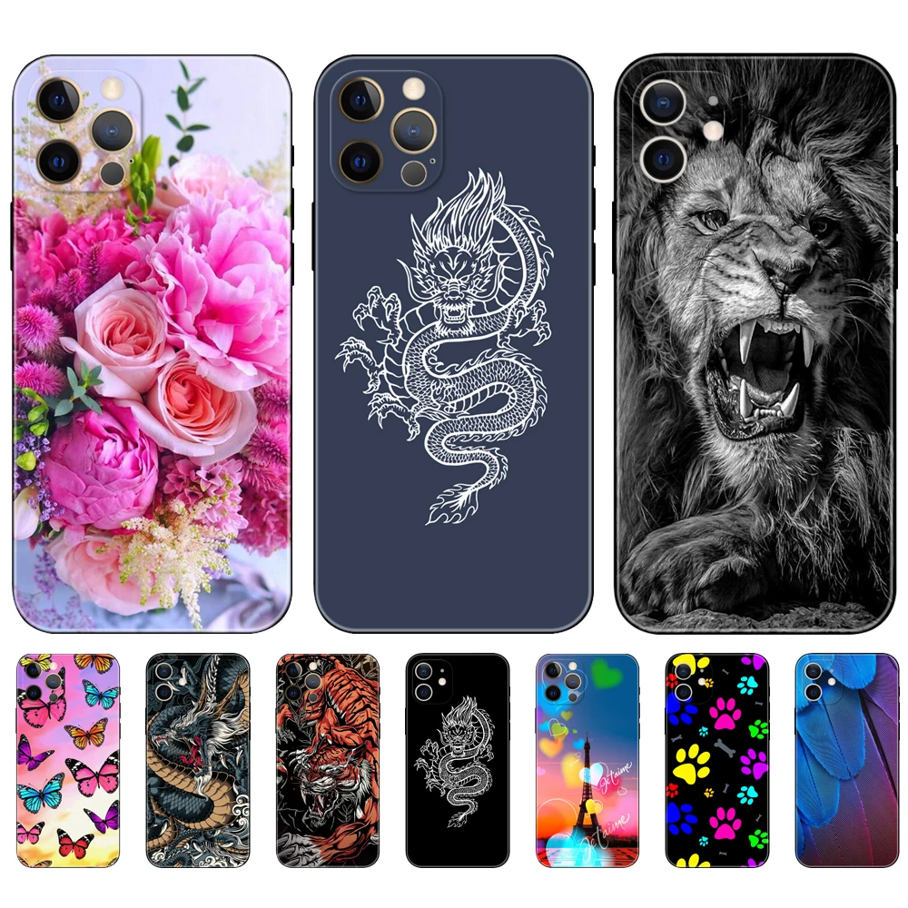 Per Iphone 12 Custodia Per Iphone 12 Mini 12 Pro Max Custodia Morbida In Silicone Cover Per Telefono Per Apple Iphone12 12Pro Paraurti Custodia In Tpu