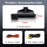 Car Rearview Camera For BMW 3 Series E90 E91 5 Series E60 E61 X5 X6 E70 E71 X1 E84 Backup Trunk Handle WaterProof Parking Camera 6