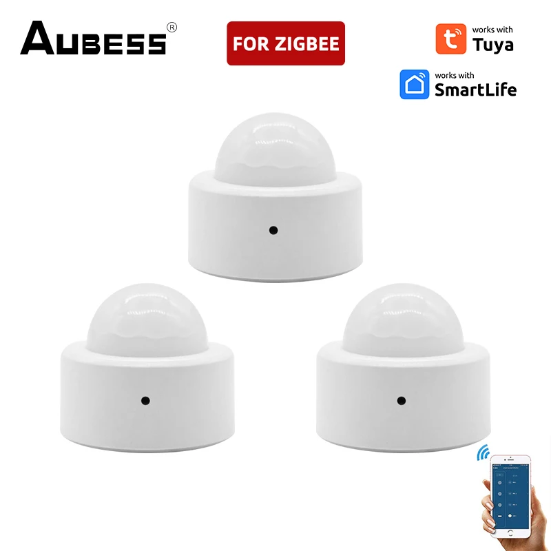 Zigbee3.0 투야 스마트 신체 움직임 감지기, 미니 PIR 모션 센서, 무선 인체 센서, 투야 게이트웨이 작동