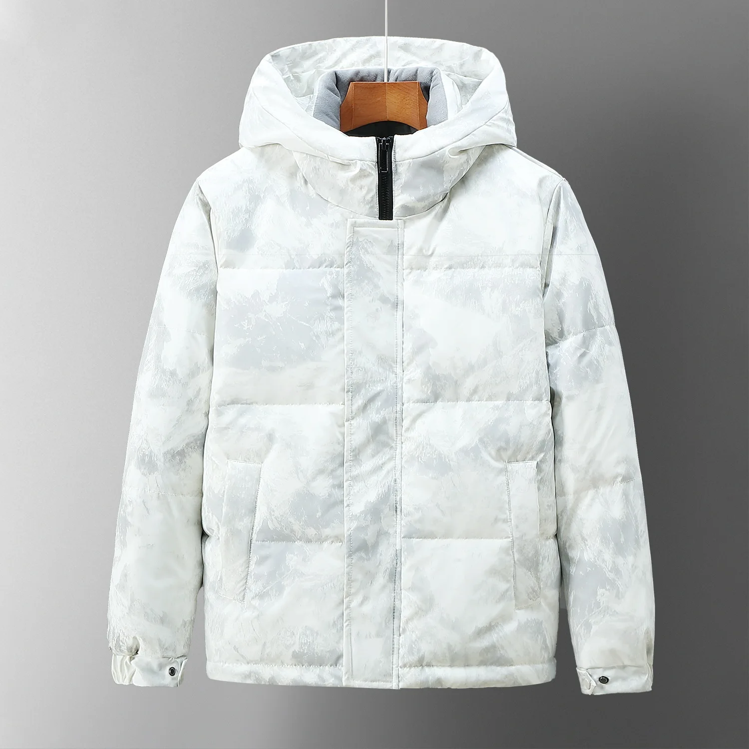 New Fashion Men Hooded Winter Duck Down Coats Thicker Warm Down Jackets Casual Parkas Quality Male Outdoor Windproof Jackets 3XL