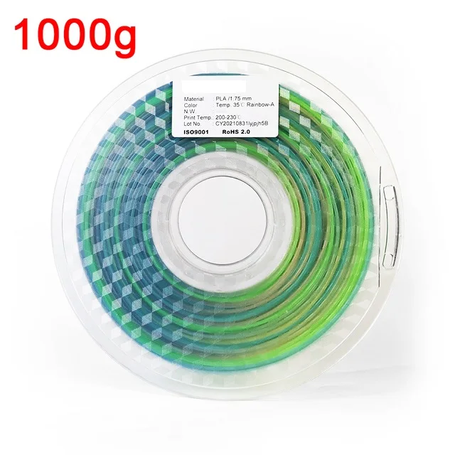 Temperature-Activated Color-Changing PLA 3D Printer Filament - 1.75mm, Multiple Colors