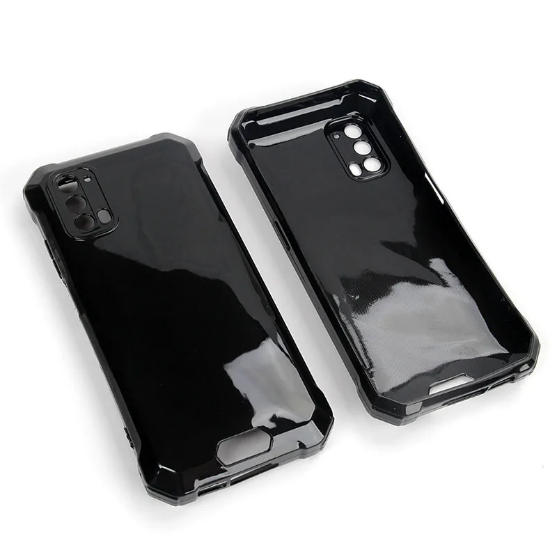 Blackview bv7100 bv 7100 용 전화 케이스 초박형 광택 tpu 소프트 실리콘 투명 쉘 안티 가을 보호 케이스 커버