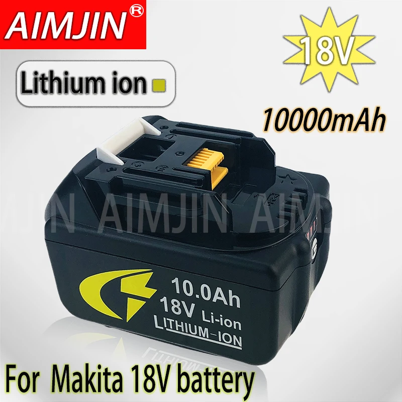 

New Upgrade 18V 10.0Ah Rechargeable Power Tool li-ion Battery For Makita Replacement Battery BL1860B BL1860 BL1850 DHP482RFX9