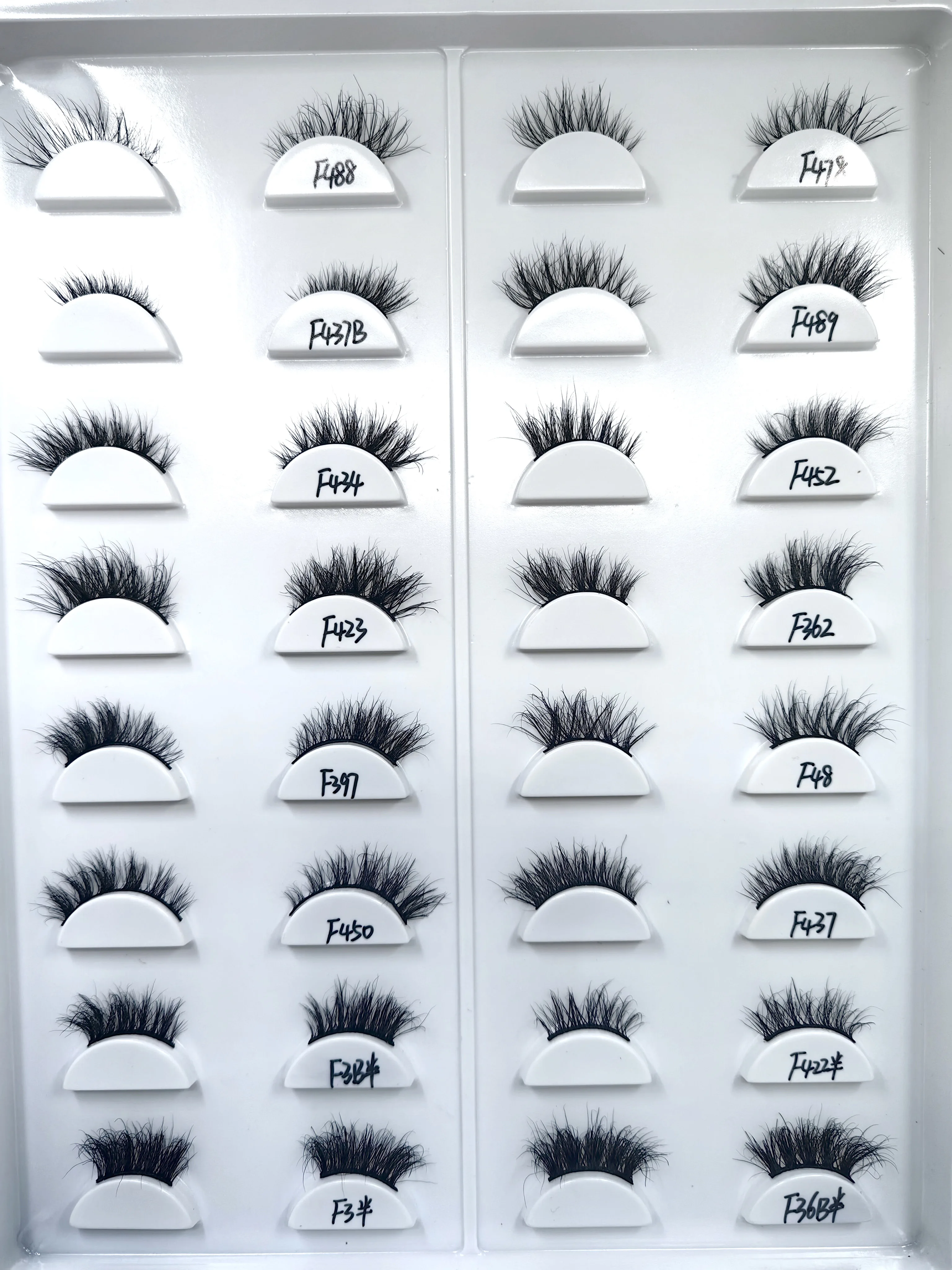 100pcs 3D real mink half eyelashes customized box Personal custom logo false eyelash bulk free fast shipping DHL/UPS Small batch 3