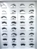 100pcs 3D real mink half eyelashes customized box Personal custom logo false eyelash bulk free fast shipping DHL/UPS Small batch 3