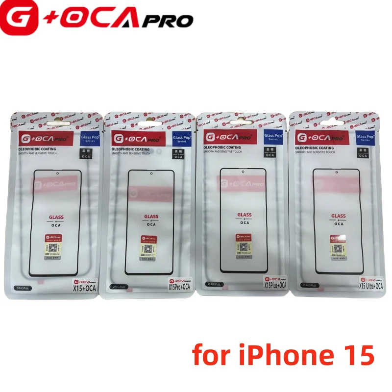 Front Panel LCD Touch Lens for iPhone 15 15P 12 13 11 14 plus pro max mini X XS XR MAX 5pcs