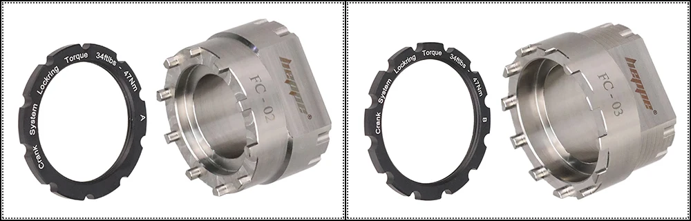 HEPPE Fahrradkurbel Kettenblatt Befestigungsring Kurbel Sicherungsring Kurbelgarnitur Kettenblatt Sicherungsring für ROTOR/Cannondale/S-Work/FSA Kurbeln – Detail 17