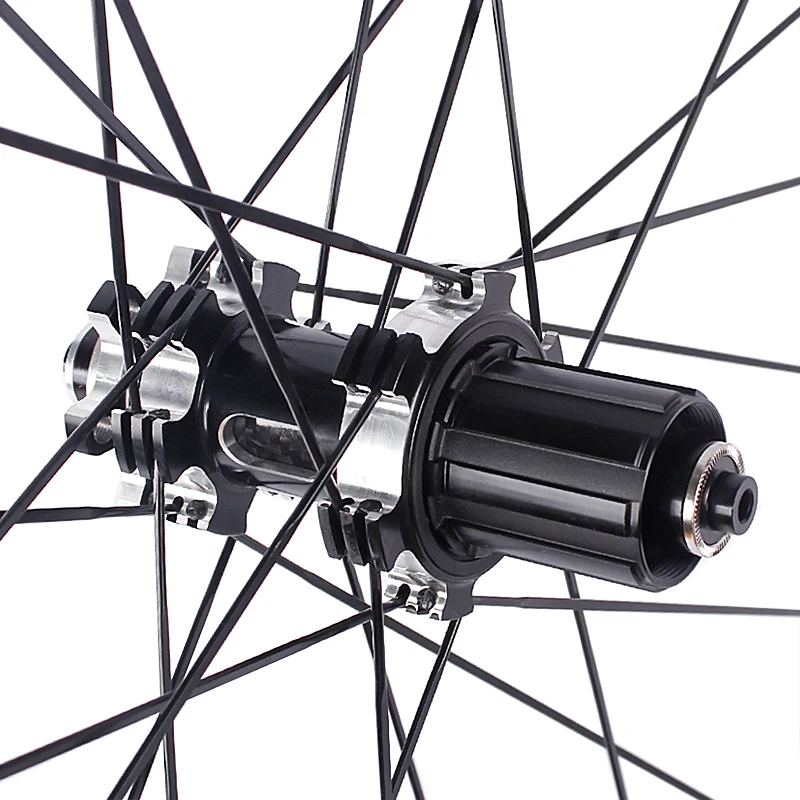 ROCKBAO 26/27.5/29" Wheelset Carbon Hub MTB Disc Brake 4Bearings Bicycle Wheel Sets Mountain Bike 7-11Speed Thru Axle/QR ﻿