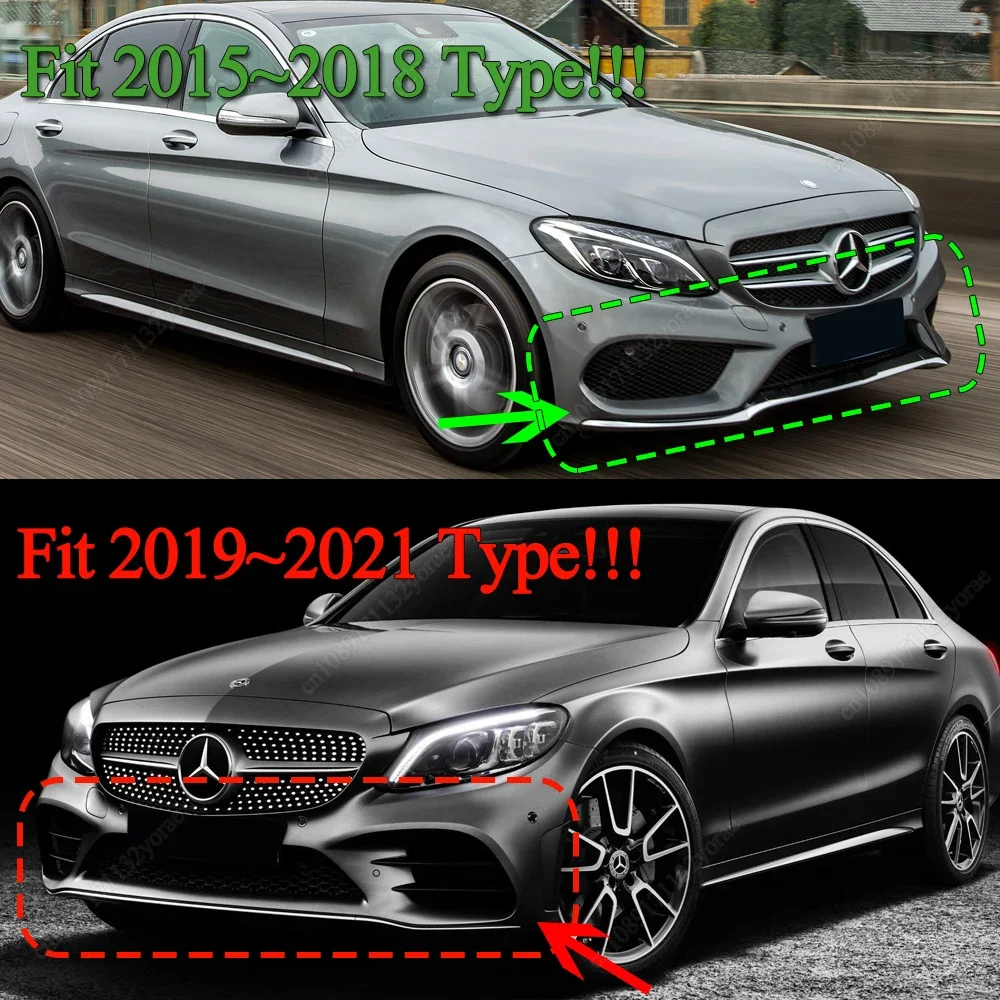 ベンツ　Cクラス C63 AMG 2015-2018 メッキ フロント グリル　高品質　パナメリカーナ GT グリル 2015-18 送料無料メルセデス・ベンツ Cクラス W205（2014〜2018）対応 AMG