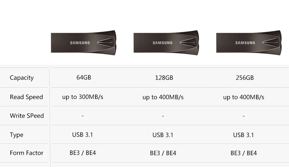 Samsung USB Stick 64GB 3.1 USB Flash Drive 128 GB Pendrive 128GB Pen Drive 256GB Mini Memory Disk on Key for Computer Phone usb flash drive flash drive