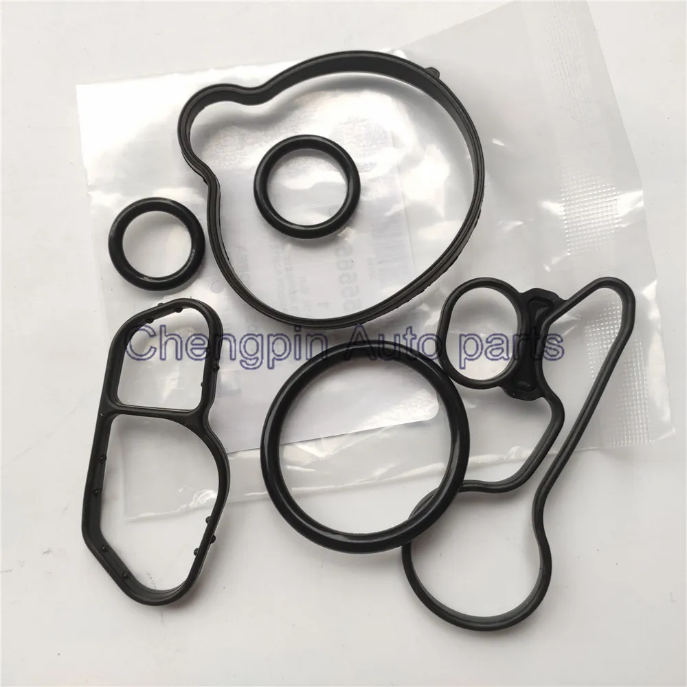 10X Engine Oil Cooler Repair Kits Gaskets Seals For Chevrolet Cruze Sonic Trax Encore Astra Original OEM# 55565385 55566388