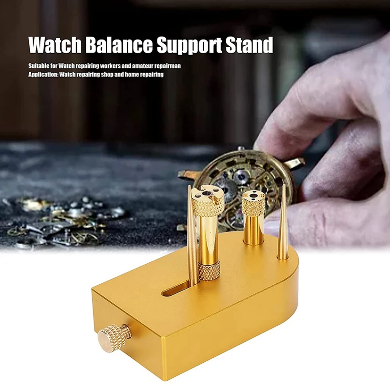 

1 PCS Watch Repair Tool Brass Support Stand Hairspring Stand Watch Movement Balance Wheel Holder For Watchmakers Repairers