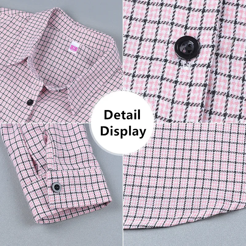 Autumn New Middle-Aged Mother Long Sleeved Cardigan Top Women'S Fashion Versatile Casual High-Quality Slimming Plaid Shirt