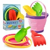 Children Beach Bucket Foldable Sand Toy Portable Play Summer Beach Water Game Telescopic Bucket Kids Toys Multi Purpose Storage 1