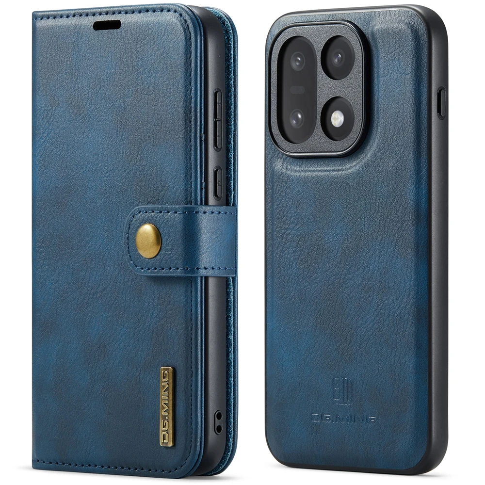 Premium Magnetic Leather Flip Cover with Stand and Card Holder - Anti-Fall Protection