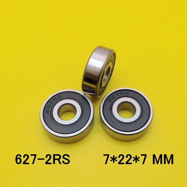 10pcs 무료 배송 미니어처 깊은 그루브 볼 베어링 627ZZ 627 2RS S627ZZ S627 2RS 7*22*7mm ...
