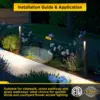 LED Low Voltage Landscape Pathway Light, 12V Premium 3000K/4000K/5000K Selectable Path Lights Wired, Modern Walkway Lights Outdo 6