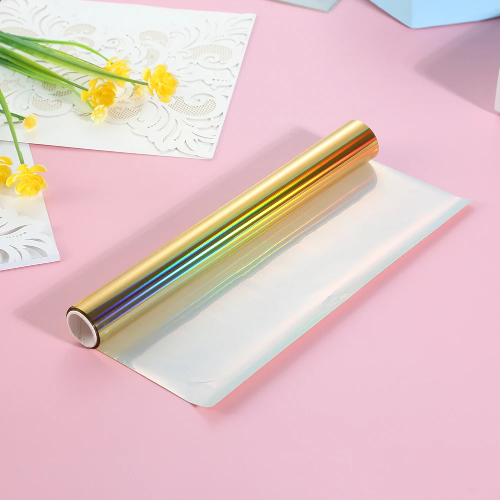 19.3cmx5m 홀로그램 열전사 DIY 공예용 홀로그램 열전사지 DIY 공예용 열활성화 포일 롤