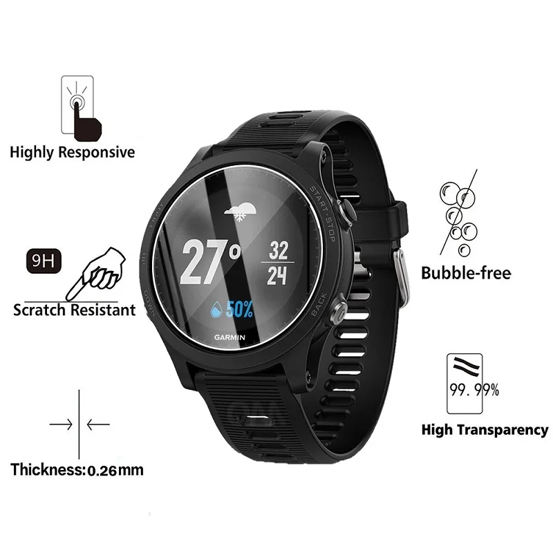 Tempered Glass Screen Protector for Garmin Forerunner - Premium Watch Accessory Film