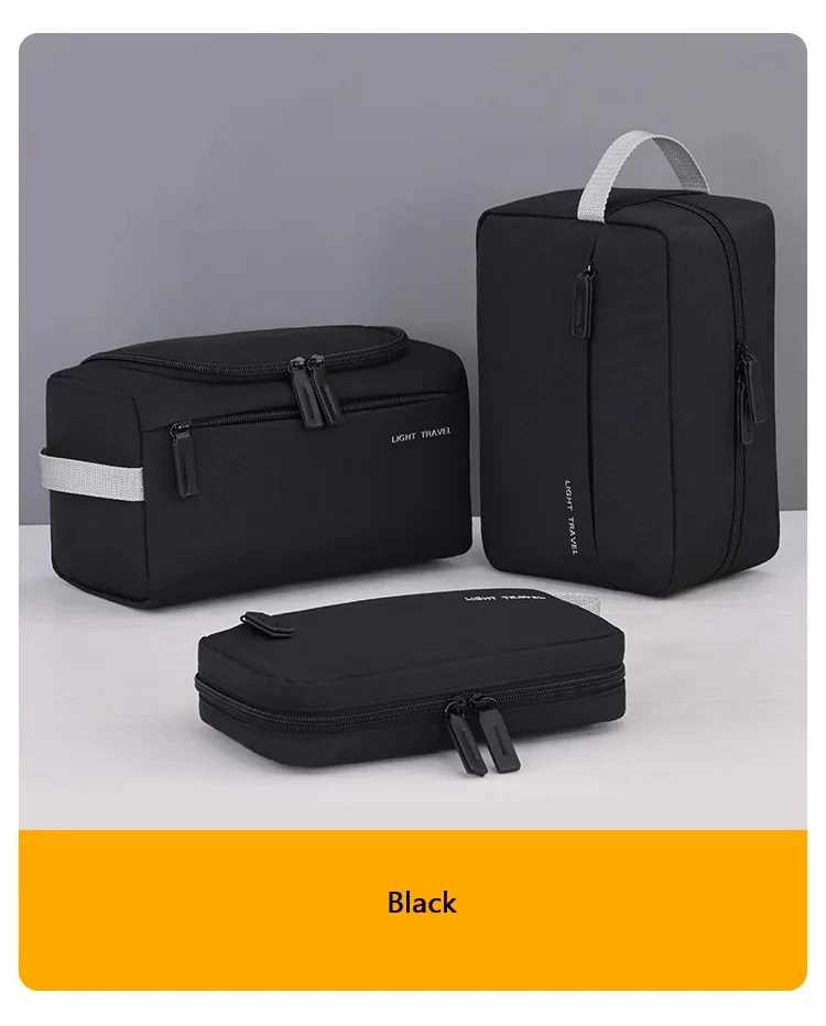 3-in-1 Reise-Kulturbeutel für Herren, leichter Kulturbeutel-Organizer, Dopp-Set, wasserabweisender Rasiersack, Kosmetiktasche, Make-up-Organizer – Detail 8