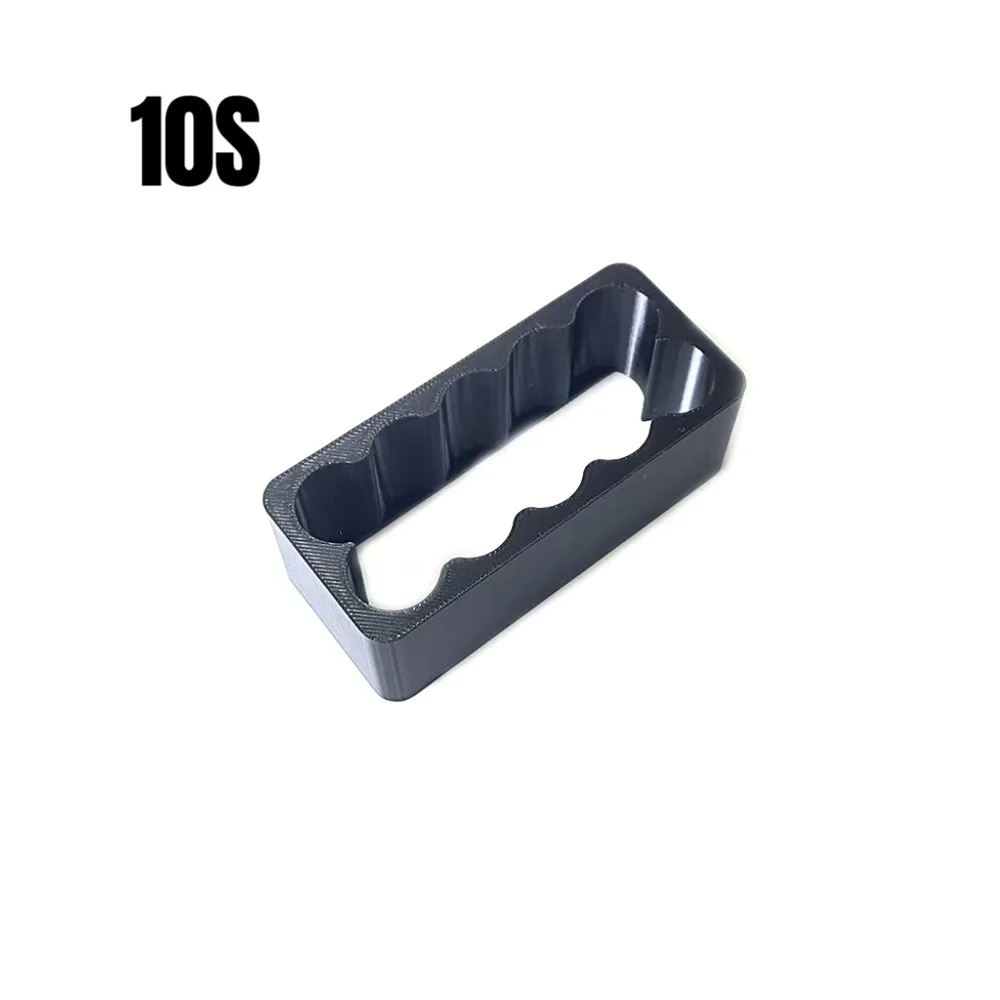 18650 리튬 배터리 고정 브래킷 6개 배터리 팩 ABS 플라스틱 고정 장치 빠른 스폿 용접 단일 행 양면 홀더