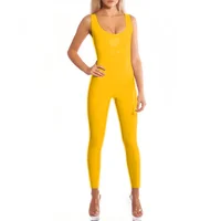 Womens Sleeveless Sexy Latex Catsuit Ladies Tank Dancewear Round neck Leotard Jumpsuit Faux Leather Novelty Bodycon Catsuit 7XL - Image 2