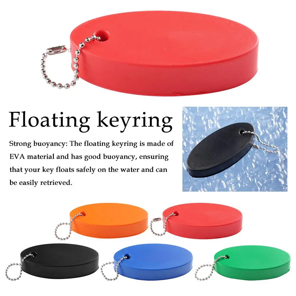 

5 Color Foam Floating Buoyant Keychain For Water Sports Marine Boat Swimming Oval Keyring Key Kayak Canoe Rafting Surf Acce O2J7