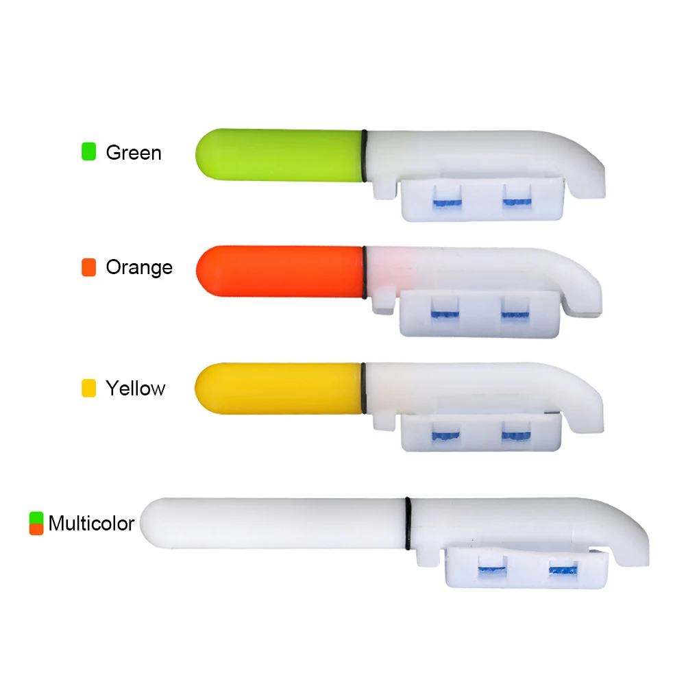 1 Set Fishing Rod Alarm Light Detachable LED Fishing Rod Light Stick Luminous with Bells Ring for Night Fishing Battery Included