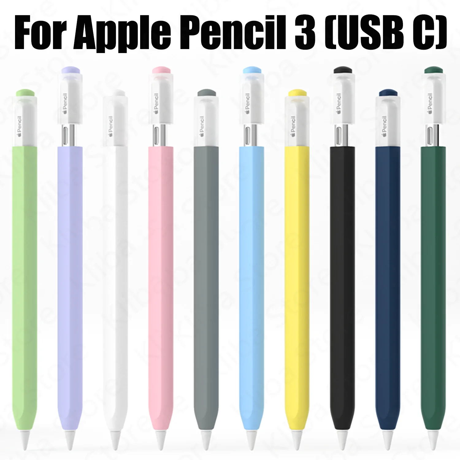 Per Apple Pencil 3 Usb-C Custodia In Silicone Vintage Per Matita Protettiva Antigraffio Ipencil 3Th Generation