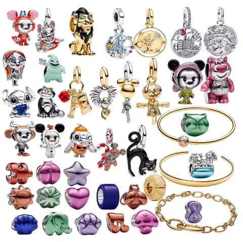 Spooky Halloween Charms Beads for DIY Jewelry Crafting Gift