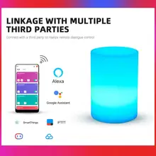 

Tuya Wifi Smart Night Light Cube Table Lamp MP APP Control Voice Control For Party Bar Decoration To Work With Alexa Google Home