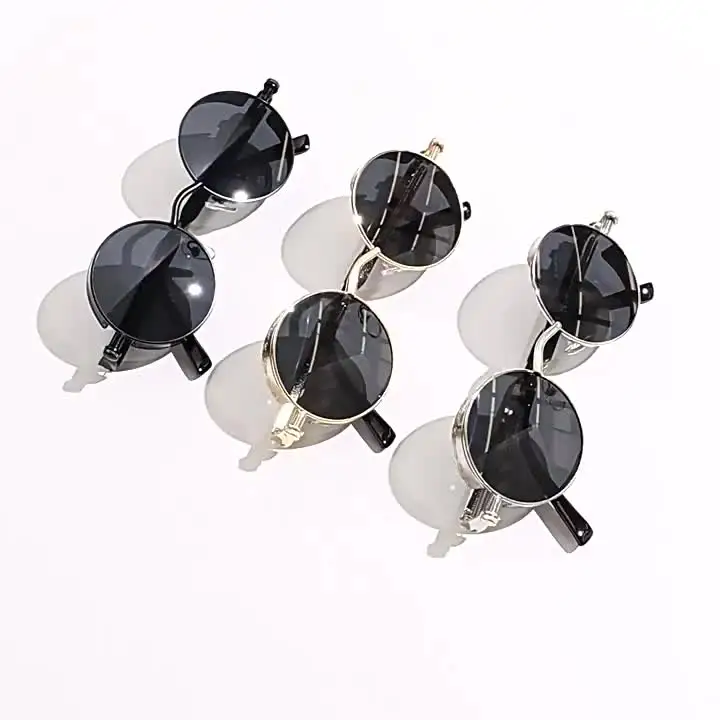 Модные металлические солнцезащитные очки в стиле стимпанк винтажный брендовый