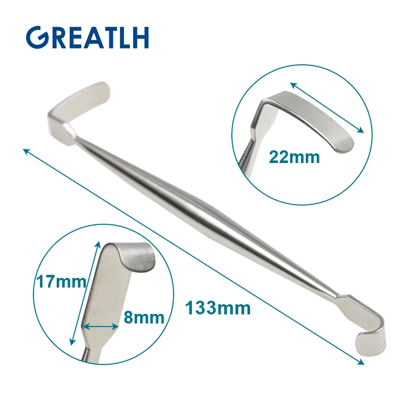 Ophthalmic surgical instruments eye bag pull hook stainless steel autoclavable three types