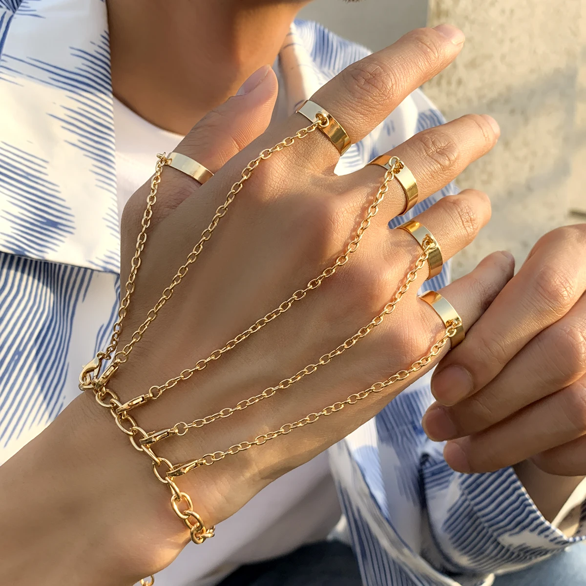 Wrist to ring bracelet Clearance