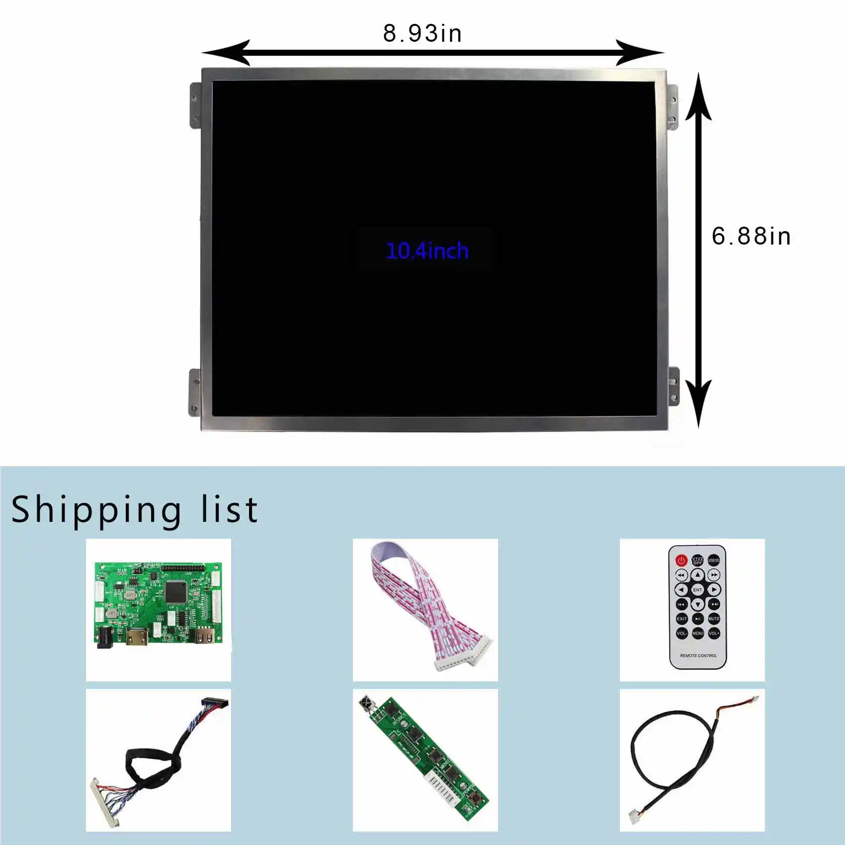 HDMI DVI VGA LCD Controller Board 10.4 In 800x600 LED Backlight LCD - Foto 5