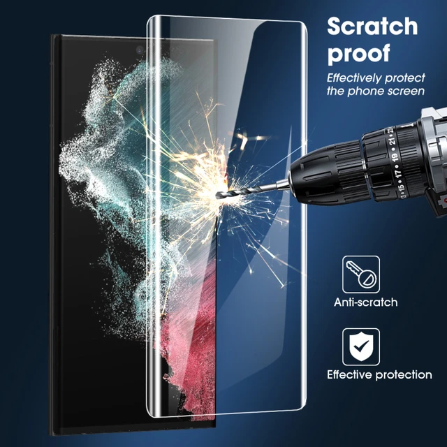 Protecteur d'Écran Samsung Galaxy S23 Ultra 5G en Verre Trempé Hofi UV  Glass Pro+ - Transparent