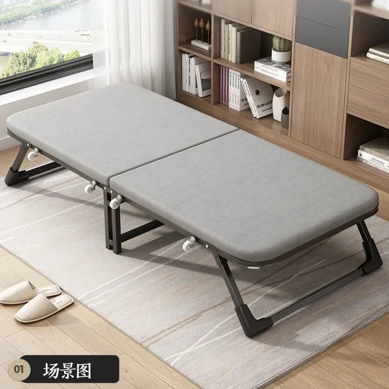 Lunch Break Bed Office Home Nap Adult Recliner Hard Board Escort Bed Camp Single Folding