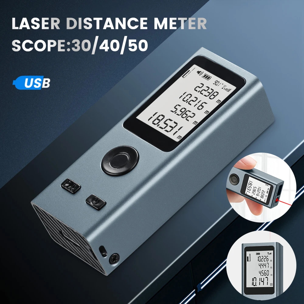 Laser Range finder Portable Mini Laser Distance Meter Tape Measure - Image 5