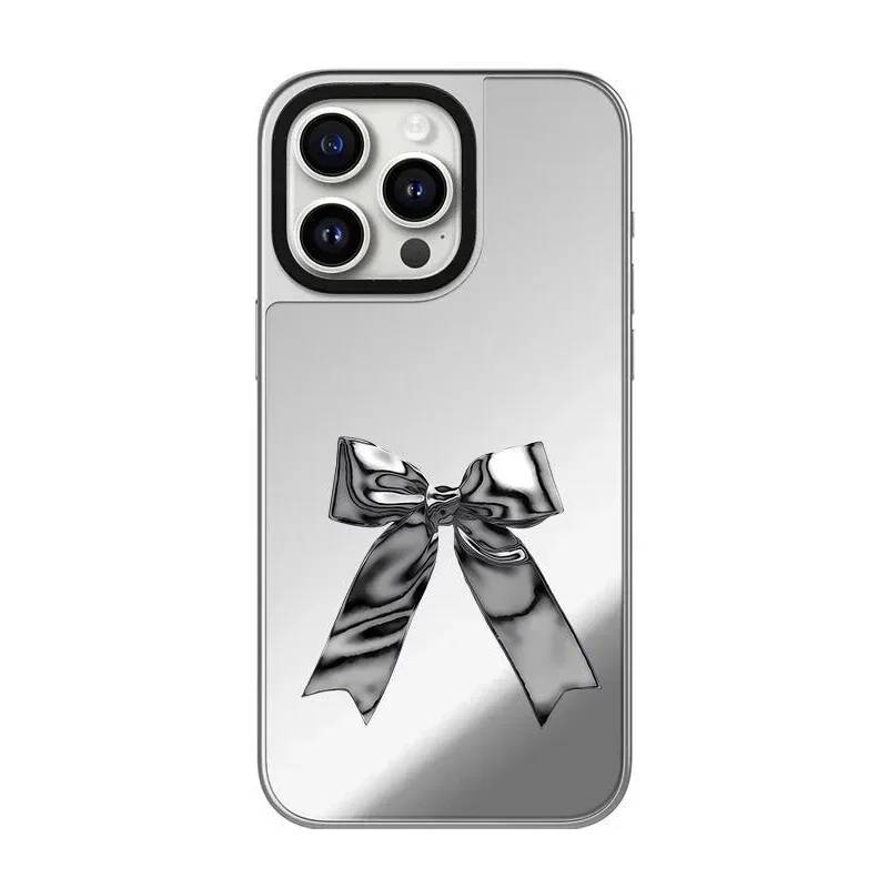 

Bowknot Mirror iPhone 11 12 13 15 14 Pro Max Protective Case, Fits iPhone 15 Pro Max