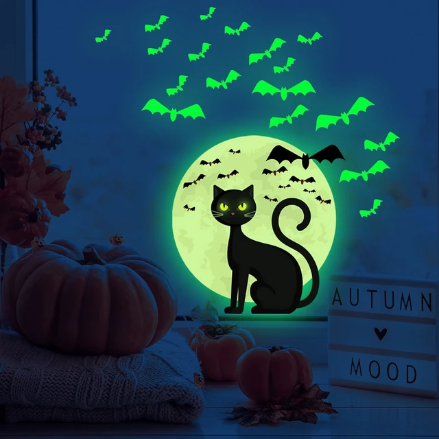 Colorful Moon Stars Luminous Wall Stickers Glow In The Dark