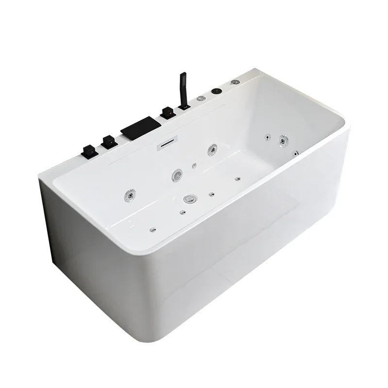 Household bathtub Adult free-standing bathtub Acrylic Small apartment surf thermostatic