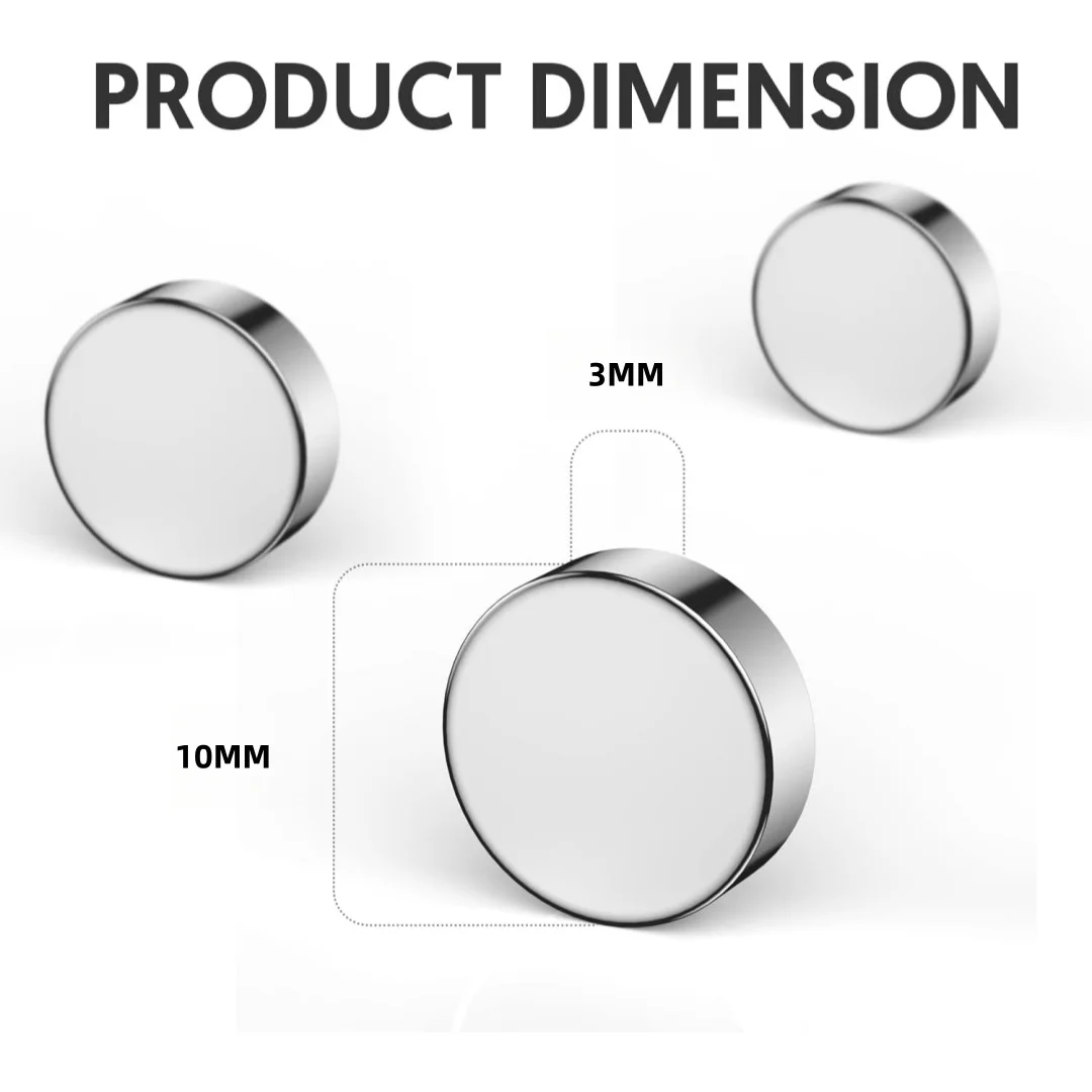 Versatile Round Disc Magnets for DIY Crafts and Educational Projects - Assorted Sizes