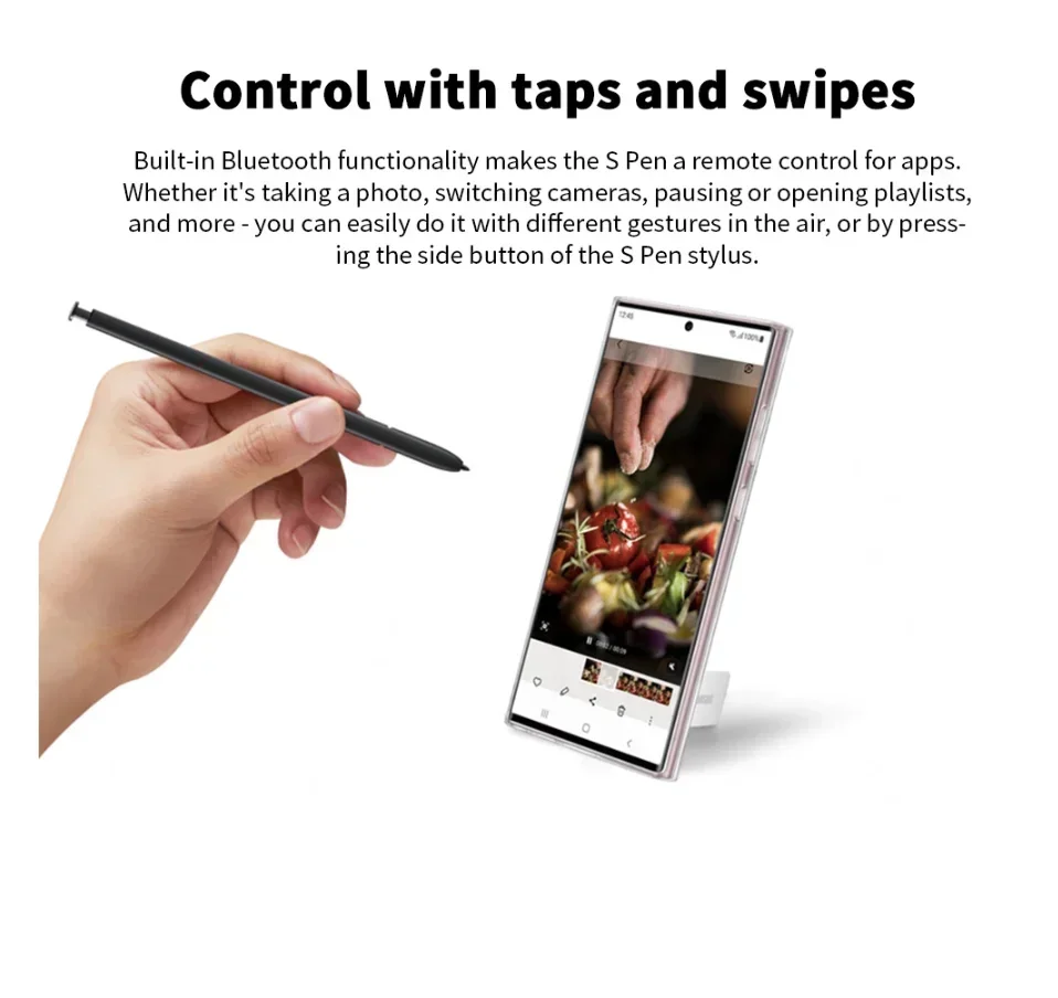 삼성 갤럭시 S22 울트라용 100% 스타일러스, 갤럭시 S22 울트라 5G SM-S908U/B/ 블루투스 기능 터치펜 교체용 S펜