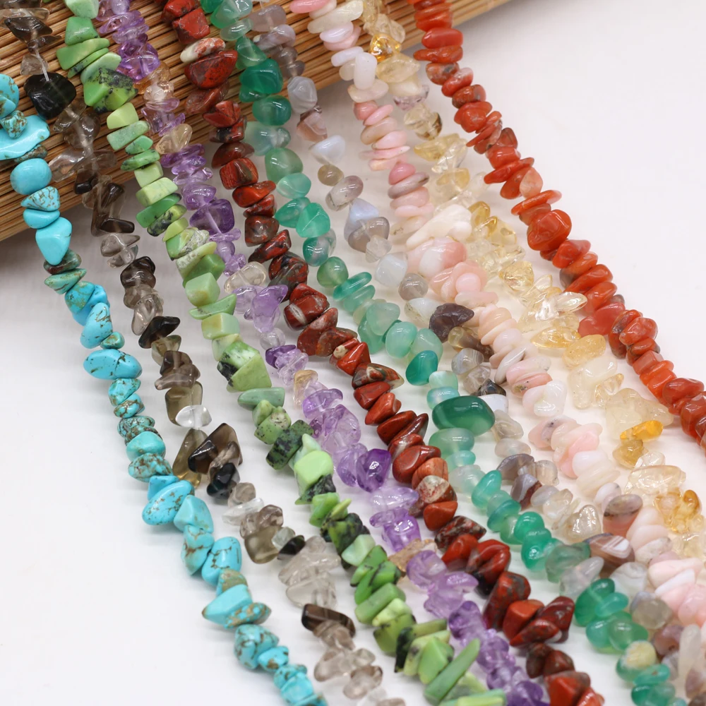 

Natural Stone Beads Semi-Precious Stones irregularly Shaped Loose Beaded For Jewelry Making DIY Bracelet Necklace Accessories