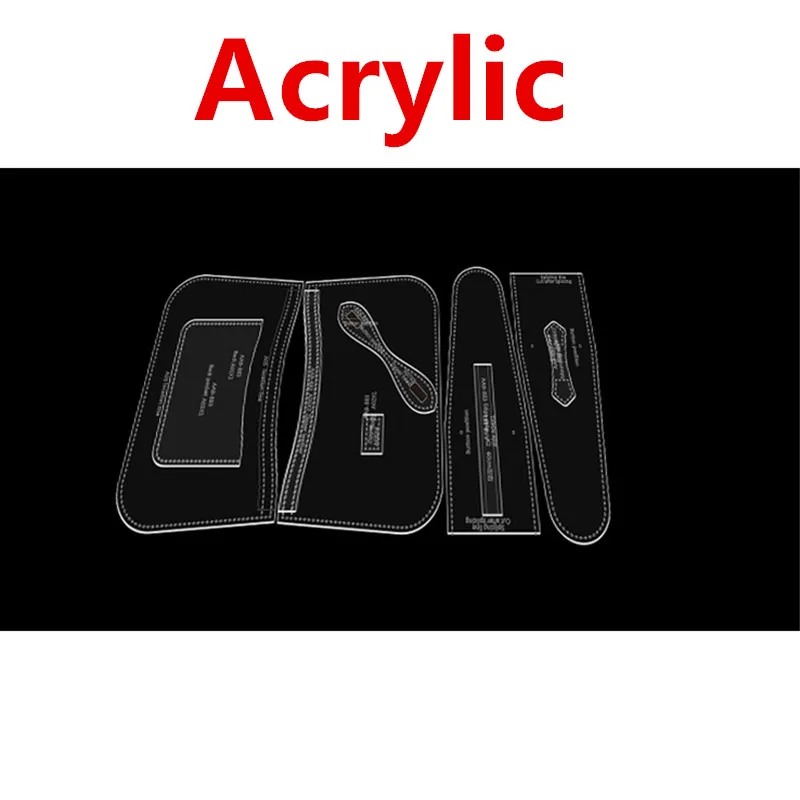 New Template Acrylic Leather Template Diy Leather Sewing Pattern For Dumpling Bag Women's Casual Bag